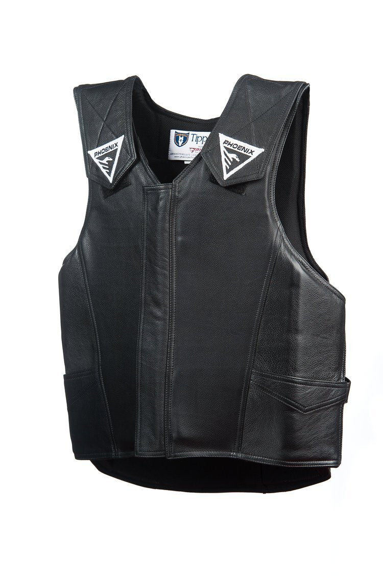Black Leather 2020 Phoenix Pro Max Rodeo Vest