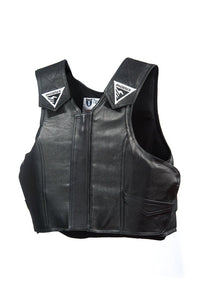 Black Leather 2030 Phoenix Pro Max Youth Rodeo Vest