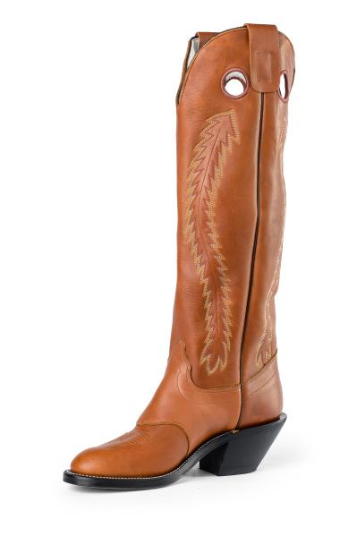 Olathe Adult Boots -6720 Vamp Brown Mule with 18" Top