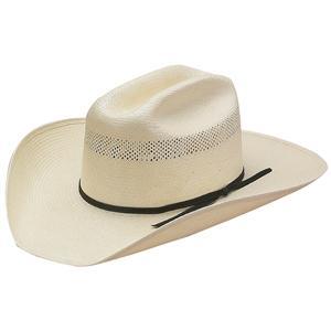 American Hat Co 20˜… Vented Shantung Straw Hat - Clear Lacquer