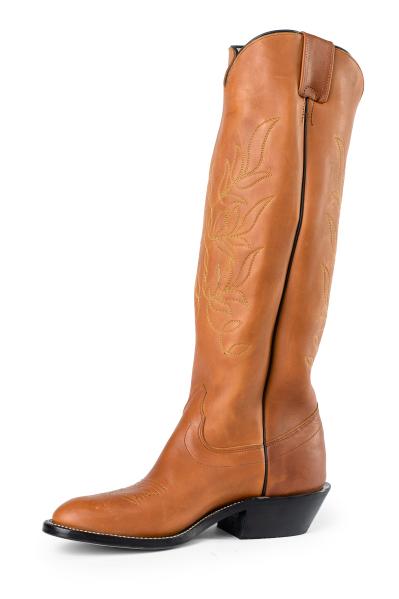 Olathe Adult Boots -6720 Vamp Brown Mule with 18" Top