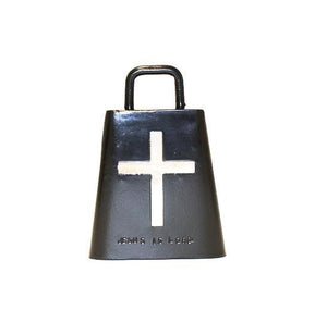 Black Bull Bell with Cross Small