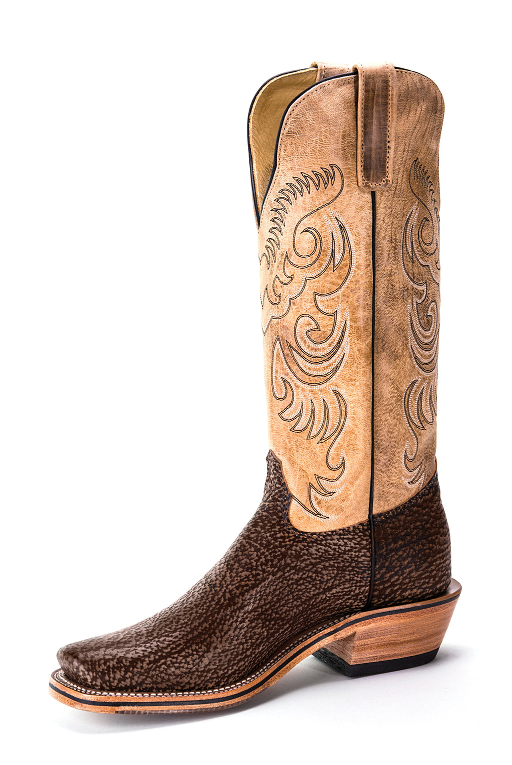 Olathe Adult Boots - EX1 Vamp Classic Cowboy Mocha and Crème