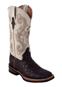 Ferrini Ladies Anteater Print Chocolate Rubber Sole S-Toe