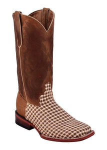 Ferrini Ladies Basket Weave Brown S-Toe