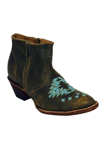 Ferrini Ladies Bootie Dark Chocolate R-Toe