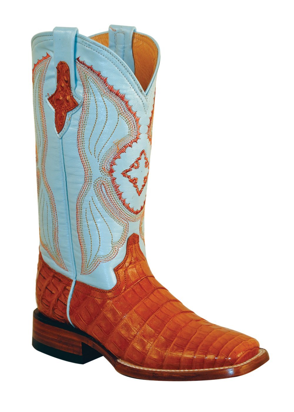 Ferrini Ladies Caiman Belly Cognac S-Toe