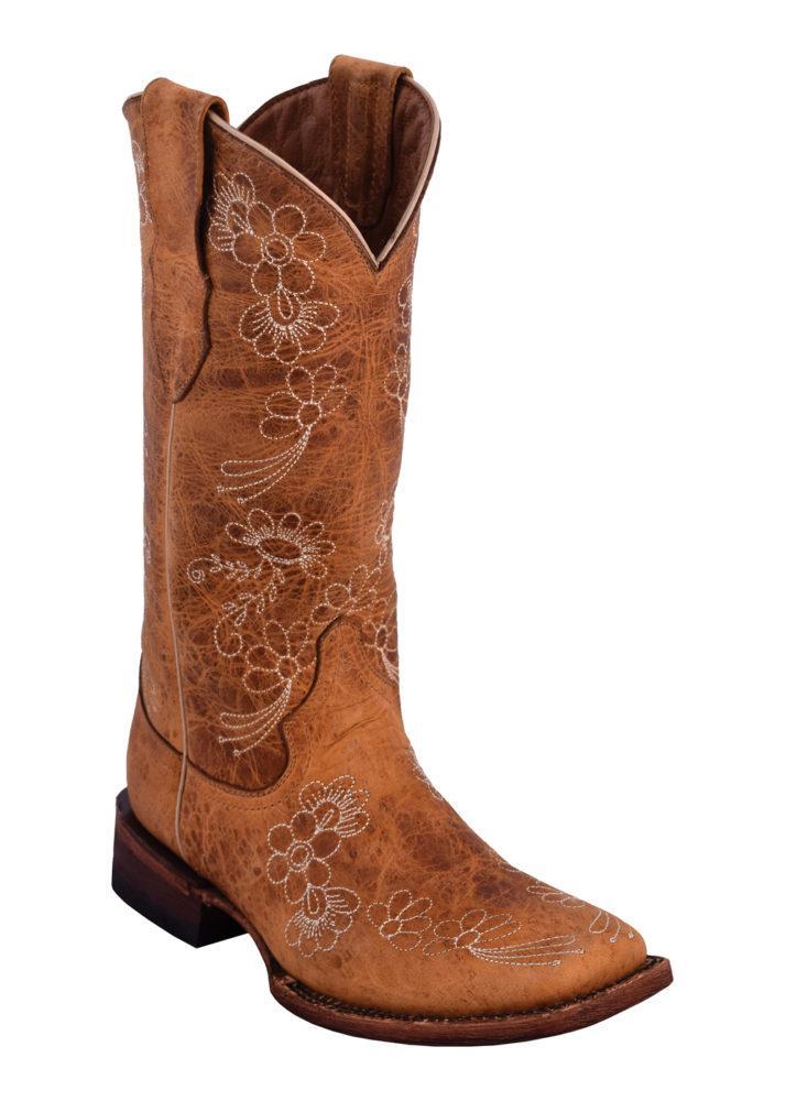 Ferrini Ladies Daisy Antique Saddle Tan S-Toe