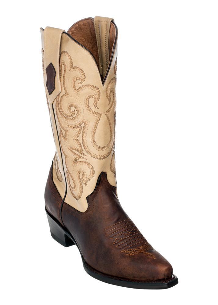 Ferrini Ladies French Calf Chocolate/Pearl V-Toe