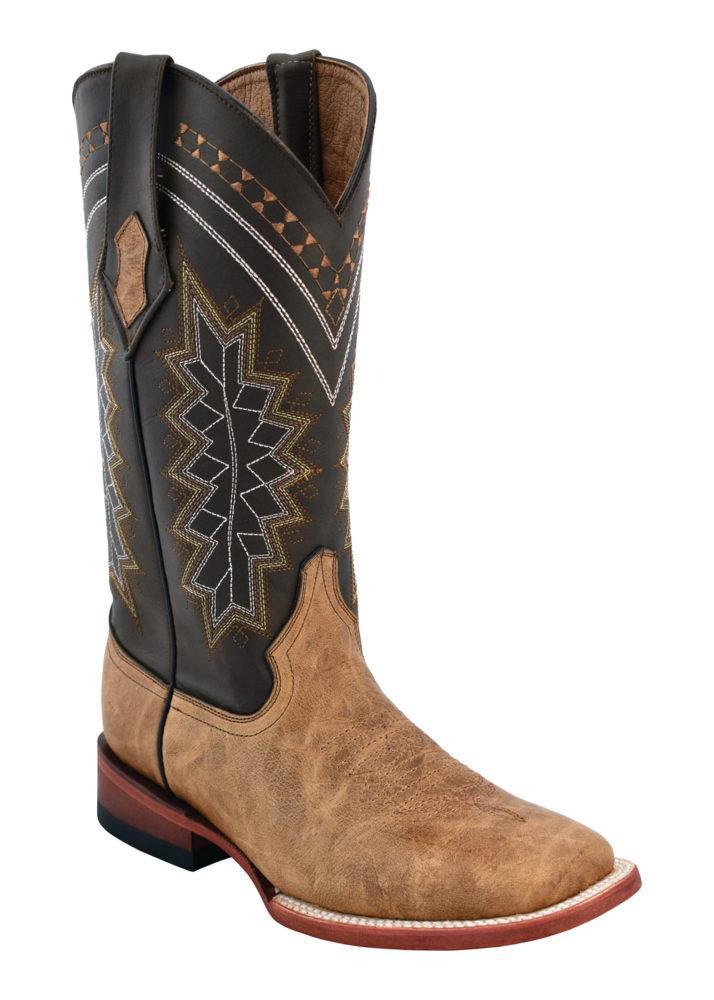 Ferrini Ladies Kangaroo Antique Saddle Tan S-Toe