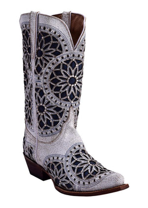 Ferrini Ladies Mandala White V-Toe