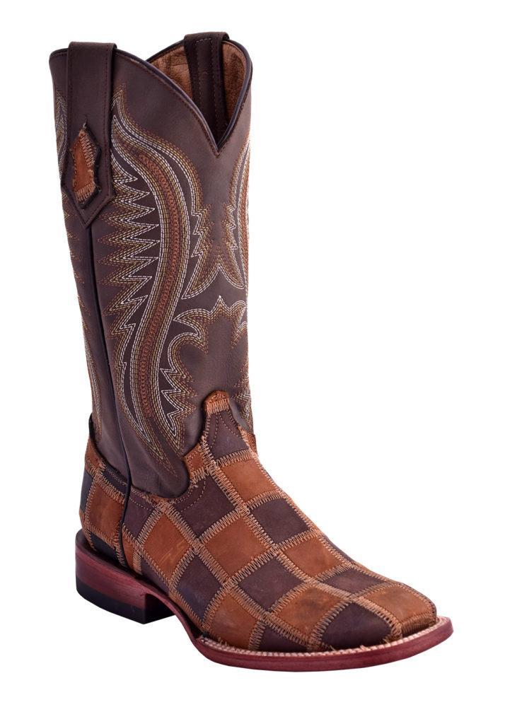 Ferrini Ladies Maverick Patchwork Chocolate S-Toe