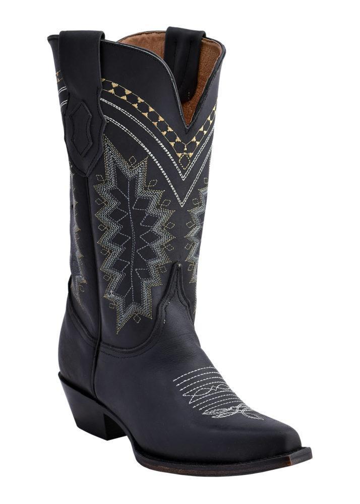 Ferrini Ladies Navajo Black V-Toe