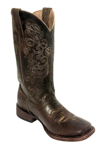 Ferrini Ladies Southern Charm Dark Chocolate S-Toe
