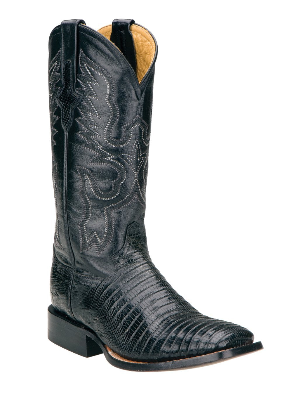 Ferrini Ladies Teju Lizard Black V-Toe