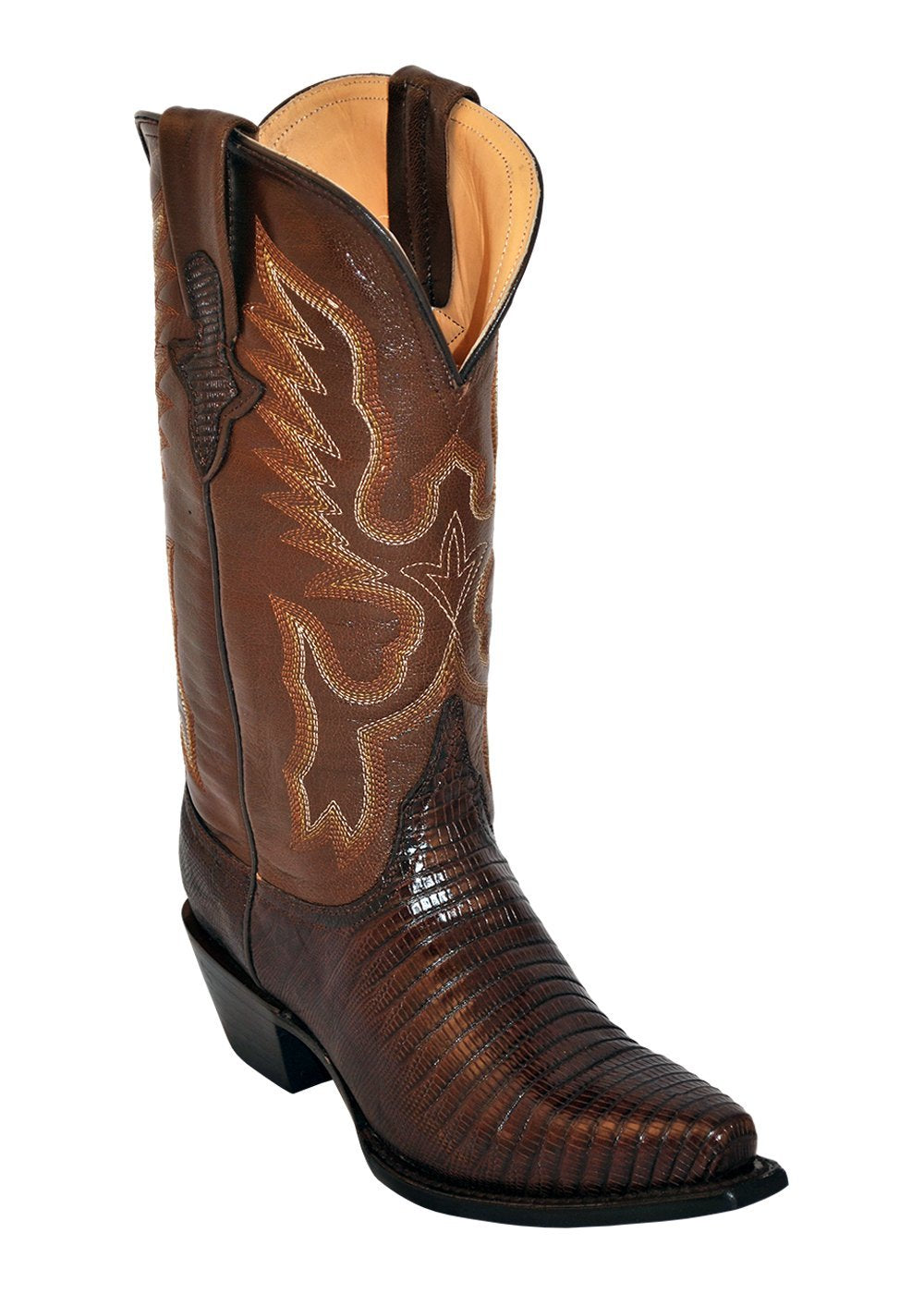 Ferrini Ladies Teju Lizard Chocolate V-Toe