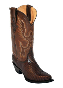 Ferrini Ladies Teju Lizard Chocolate V-Toe