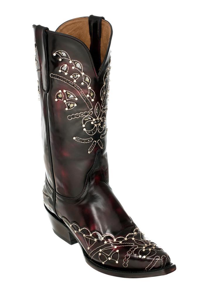 Ferrini Ladies Wild Diva Black Cherry V-Toe