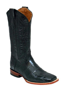 Ferrini Men's Genuine Gator Belly Black S-Toe