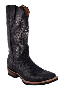 Ferrini Men's Anteater Print Black Rubber Sole S-Toe