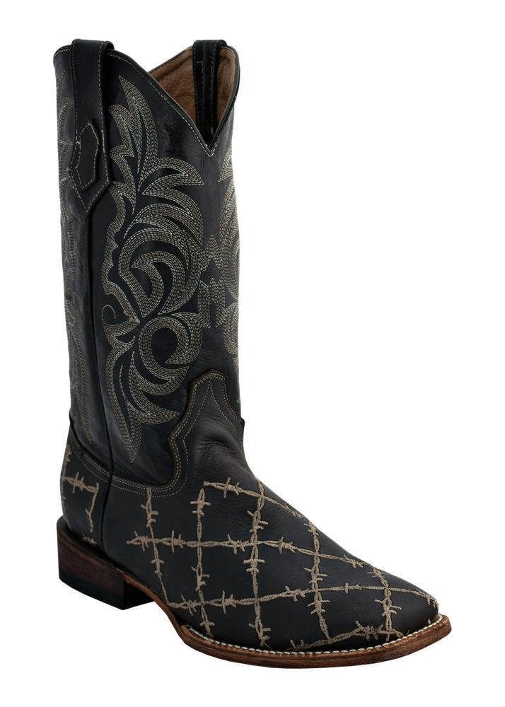 Ferrini Men's Barbed Wire Dark Chocolate S-Toe