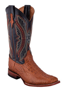Ferrini Men's Caiman Body Cognac S-Toe