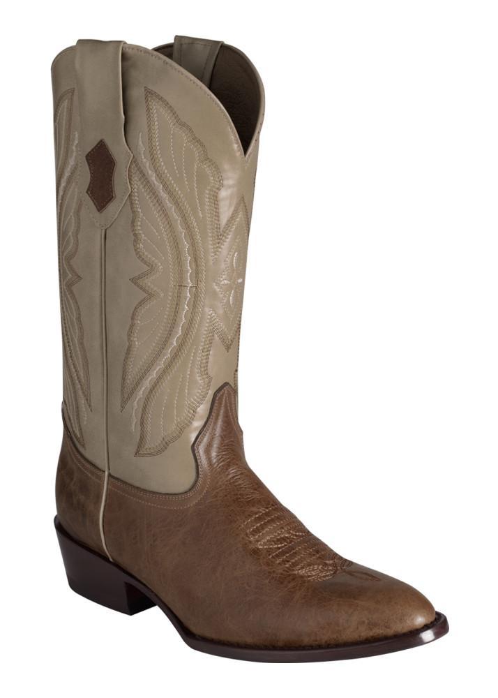 Ferrini Men's Kangaroo Antique Saddle Tan R-Toe
