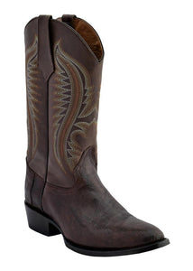 Ferrini Men's Lizard Belly Chocolate R-Toe
