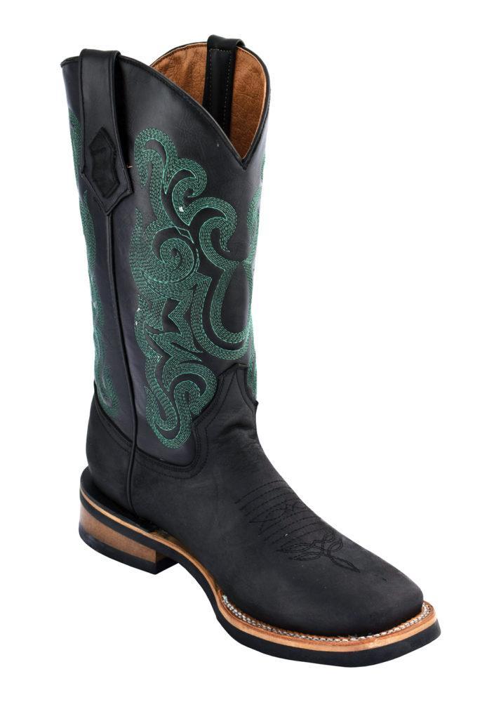 Ferrini Men's Maverick Black Rubber Sole S-Toe