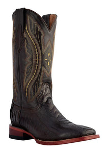 Ferrini Men's Ostrich Leg Chocolate S-Toe