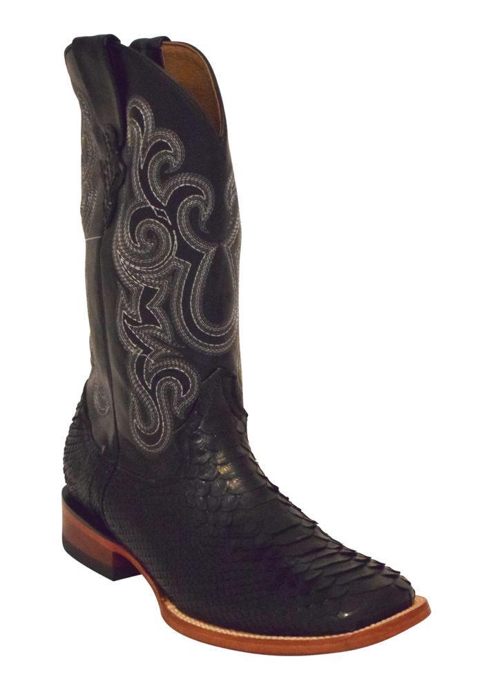 Ferrini Men's Python Black S-Toe