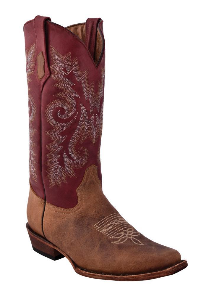 Ferrini Men's Roughrider Distressed Brown D-Toe