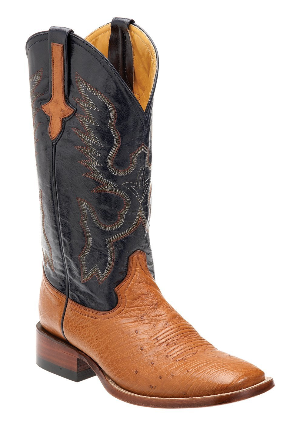 Ferrini Men's Smooth Ostrich Cognac S-Toe