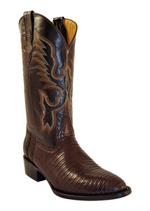 Ferrini Men's Teju Lizard Chocolate R-Toe