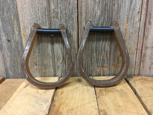 Beastmaster Junior Saddle Bronc Stirrups Fiberglass