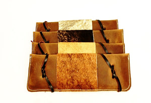 Leather Bull Rope Pads with Hair On Flaps