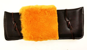 Leather Bull Rope Pad with Wool Flap Over