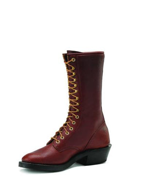 Olathe Adult Boots - P1 Vamp Brown Fang Breaker with 12" Lace Up Top