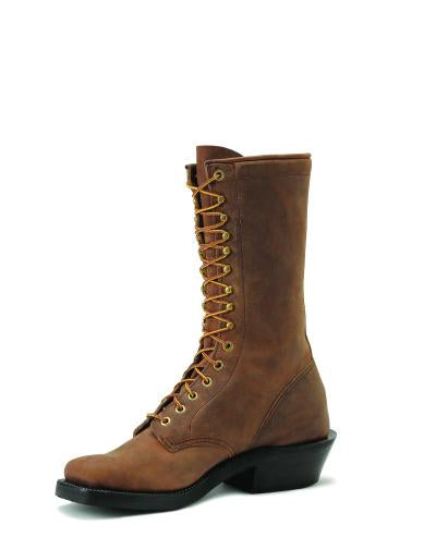 Olathe Adult Boots - P2 Vamp Golden Hillbilly with 12" Lace Up Top