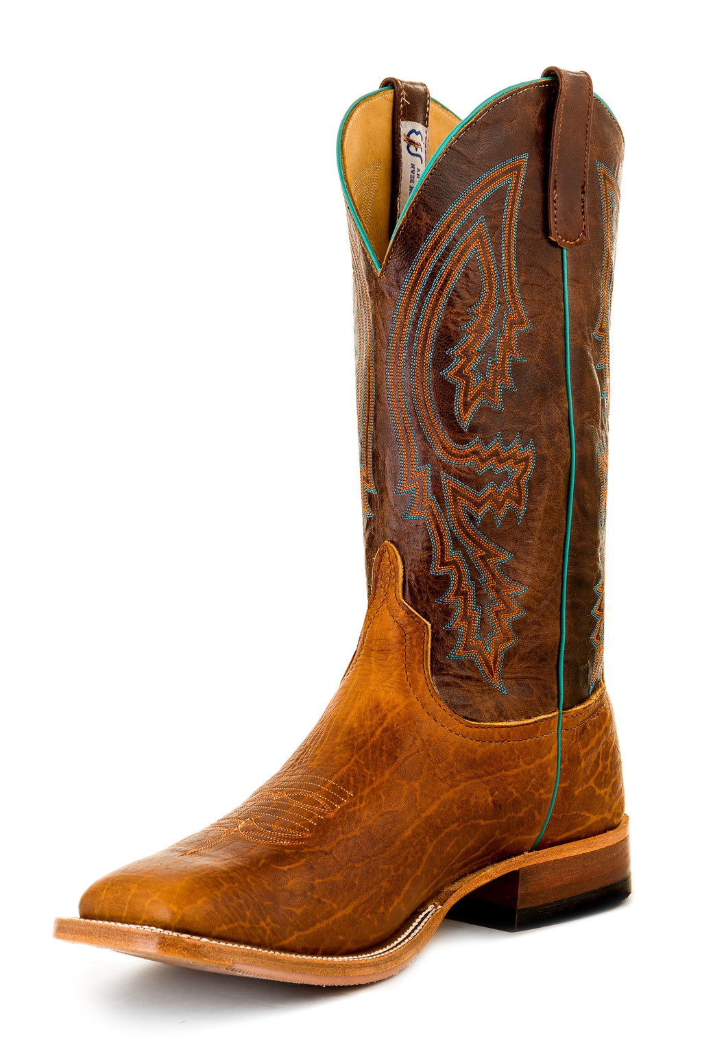 Anderson Bean Adult Boots - S1106 Vamp Tobacco Yetti with Brass Explosion Top